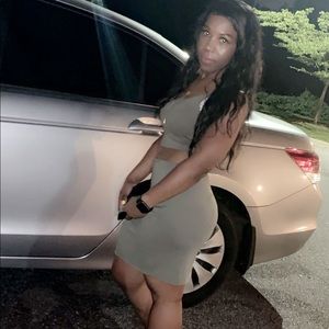 Iris 2 piece Olive skirt set